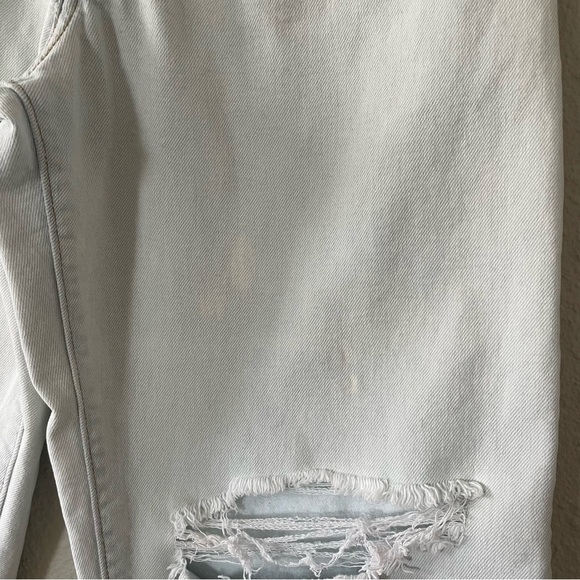 Levi's Ribcage Straight Ankle Jeans Women's 29 Light Blue Wash Ripped Distressed - Picture 4 of 15